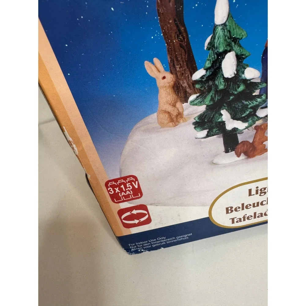 NIB Lemax 14340 Lighted‎ Animated Winter Playground Village Retired